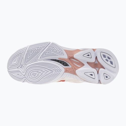 Dámske volejbalové topánky Mizuno Wave Lightning Pro Mid White/Rose Elegance/Lava Falls