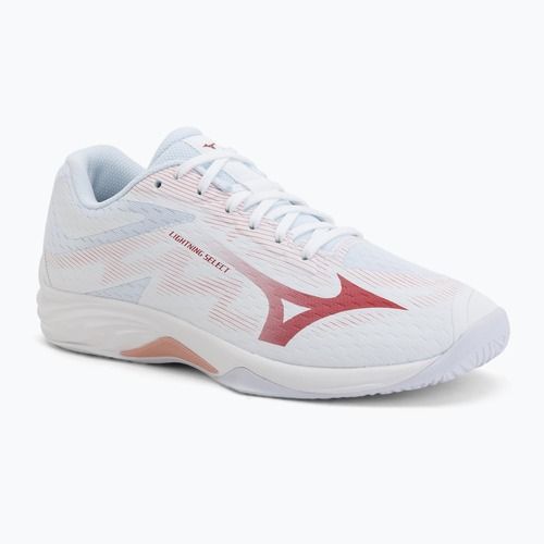 Dámske volejbalové topánky Mizuno Lightning Select white/rose elegance/lava falls