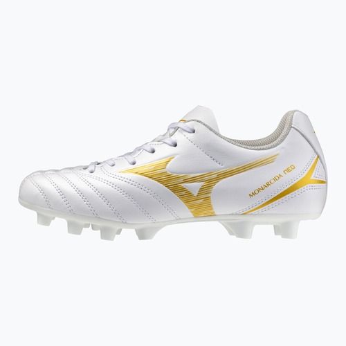 Detské futbalové kopačky Mizuno Monarcida Neo III Select FG white/mp gold