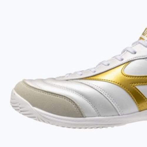 Futbalové kopačky Mizuno Morelia Sala Elite IN white/football gold/galaxy silver