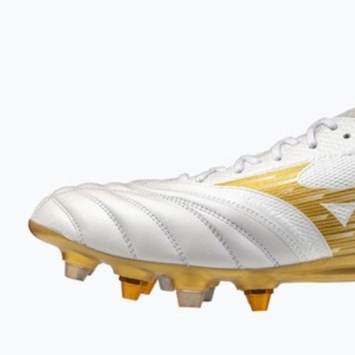 Futbalové kopačky Mizuno Morelia Neo IV Beta Elite Mix white/mp gold/cool gray 3c