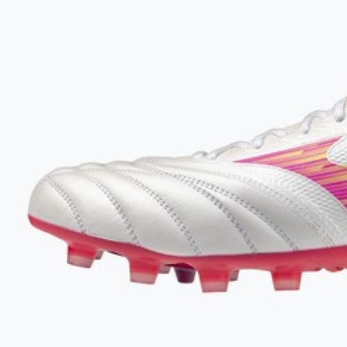 Futbalové kopačky Mizuno Morelia Neo IV Beta Elite FG white/pink tetra/fuchsia purple