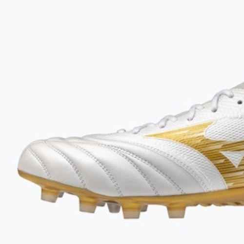 Futbalové kopačky Mizuno Morelia Neo IV Beta Elite FG white/mp gold/cool gray 3c