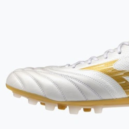 Futbalové kopačky Mizuno Morelia Neo IV Beta Elite AG white/mp gold/cool gray 3c