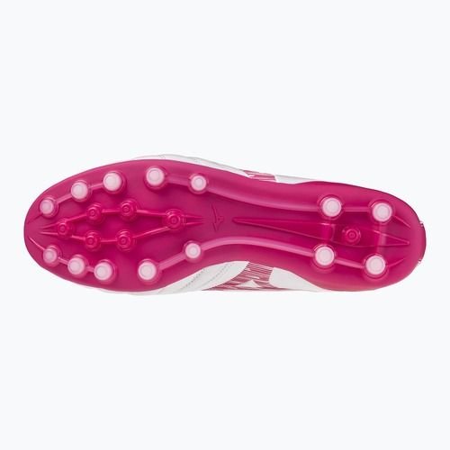 Futbalové kopačky Mizuno Morelia Neo IV Pro AG white/fuchsia purple/fuchsia purple