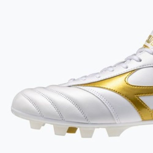 Kopačky Mizuno Morelia II Pro FG white/football gold/galaxy silver