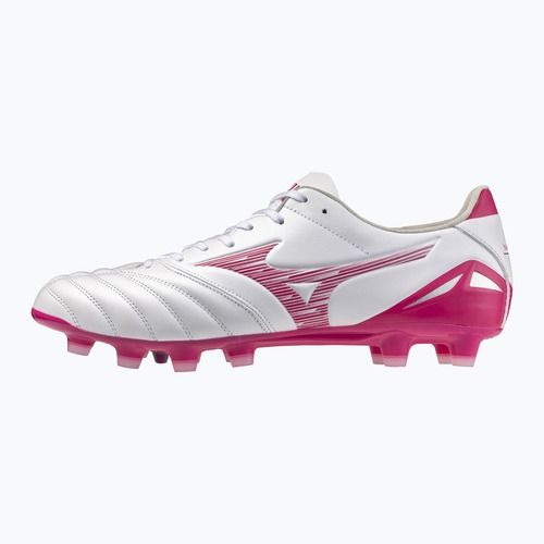 Futbalové kopačky Mizuno Morelia Neo IV Pro FG white/fuchsia purple/fuchsia purple