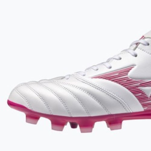 Futbalové kopačky Mizuno Morelia Neo IV Pro FG white/fuchsia purple/fuchsia purple