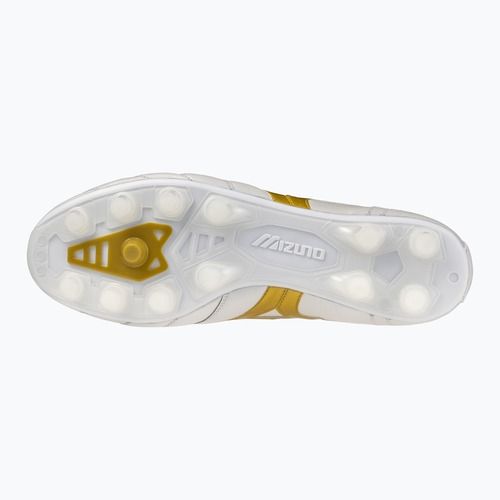 Kopačky Mizuno Morelia II Elite FG white/football gold/galaxy silver