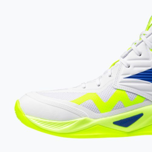 Volejbalové topánky Mizuno Wave Momentum Pro Mid white/lightning yellow/dazzling blue