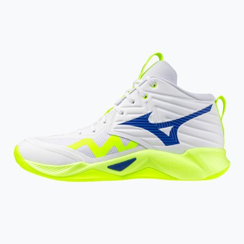 Volejbalové topánky Mizuno Wave Momentum Pro Mid white/lightning yellow/dazzling blue