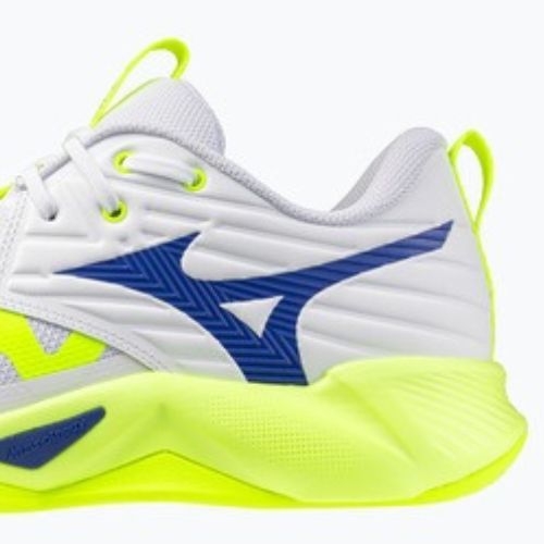 Volejbalové topánky Mizuno Wave Momentum Pro white/lightning yellow/dazzling blue
