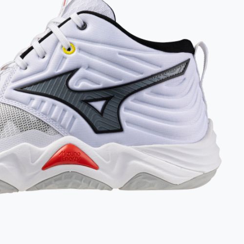 Volejbalové topánky Mizuno Wave Momentum Elite Mid white/black/fiery red