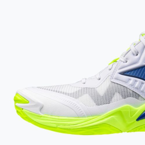 Volejbalové topánky Mizuno Wave Momentum Elite Mid white/lightning yellow/dazzling blue