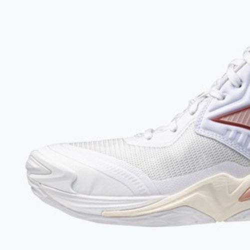 Dámske volejbalové topánky  Mizuno Wave Momentum Elite Mid white/rose elegance/lava falls