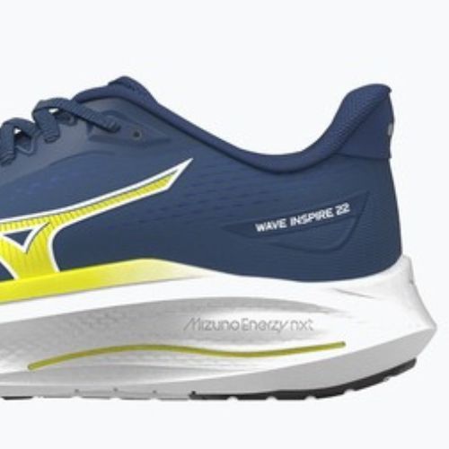 Pánske bežecké topánky Mizuno Wave Inspire 22 estate blue/lightning yellow