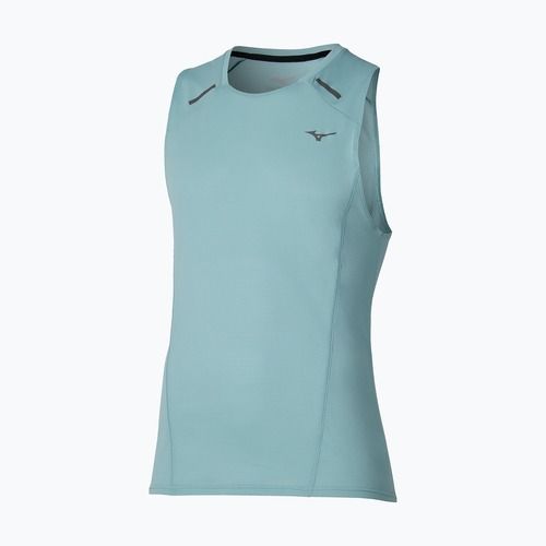 Pánske bežecké tričko Mizuno Active DryAeroFlow Tank Top aquifer