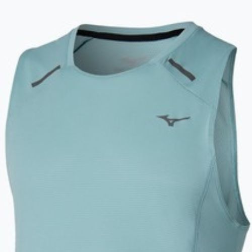 Pánske bežecké tričko Mizuno Active DryAeroFlow Tank Top aquifer