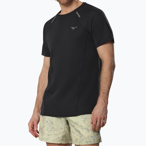 Pánske bežecké tričko Mizuno Active DryAeroFlow Tee black