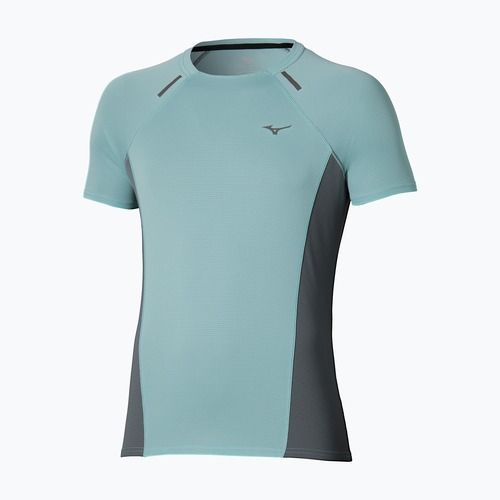 Pánske bežecké tričko Mizuno Active DryAeroFlow Tee aquifer