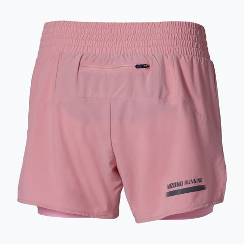 Dámske bežecké šortky Mizuno Active 2in1 4.5 rose elegance