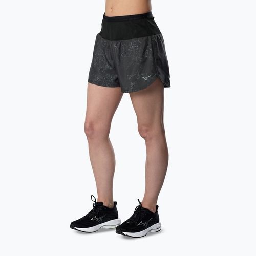 Dámske bežecké šortky Mizuno Active Graphic Multi Pocket black