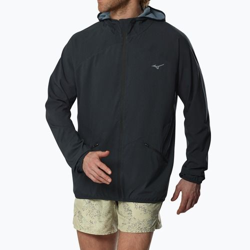 Pánska bežecká bunda Mizuno Active Alpha Hooded black
