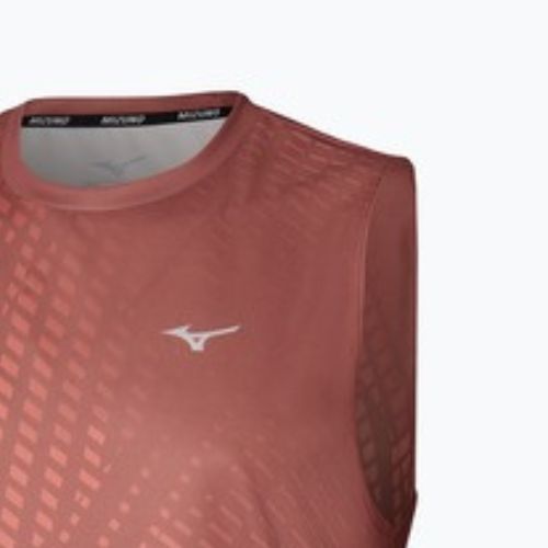 Pánske bežecké tričko Mizuno Core Graphic Sleeveless copper brown