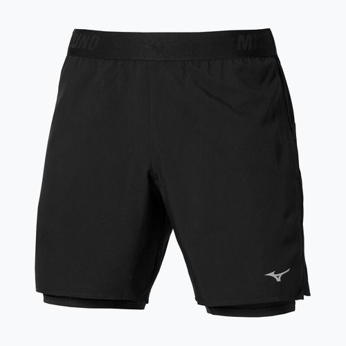 Pánske bežecké šortky Mizuno Core 5.5 Inches 2in1 black
