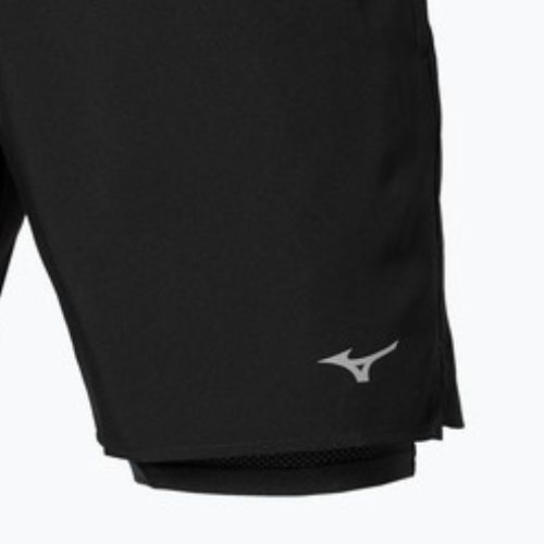 Pánske bežecké šortky Mizuno Core 5.5 Inches 2in1 black