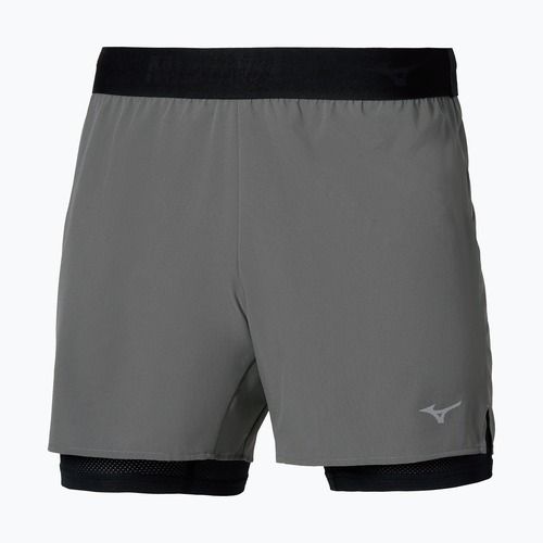 Pánske bežecké šortky Mizuno Core 5.5 Inches 2in1 lava smoke