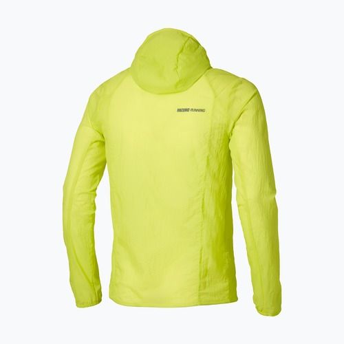 Pánska bežecká bunda Mizuno Tech Light Hooded lightning yellow