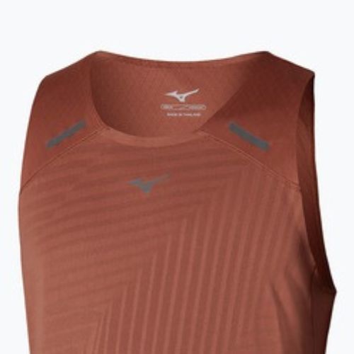 Pánske bežecké tričko Mizuno Tech Light Tank copper brown