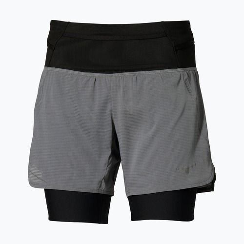 Dámske bežecké šortky Mizuno Trail Multipocket 2in1 lava smoke