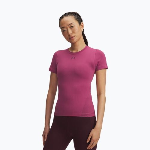 Dámske tréningové tričko Under Armour Vanish Seamless fuchsia dusk/dark maroon/dark maroon