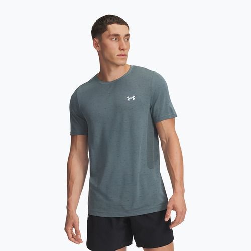 Pánske tréningové tričko Under Armour Vanish Seamless jasper blue/white