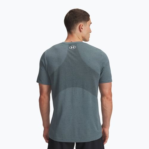Pánske tréningové tričko Under Armour Vanish Seamless jasper blue/white