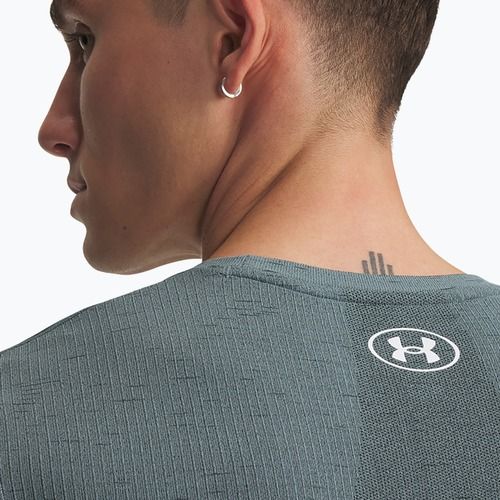 Pánske tréningové tričko Under Armour Vanish Seamless jasper blue/white
