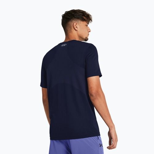 Pánske tréningové tričko Under Armour Vanish Seamless midnight navy/mod gray