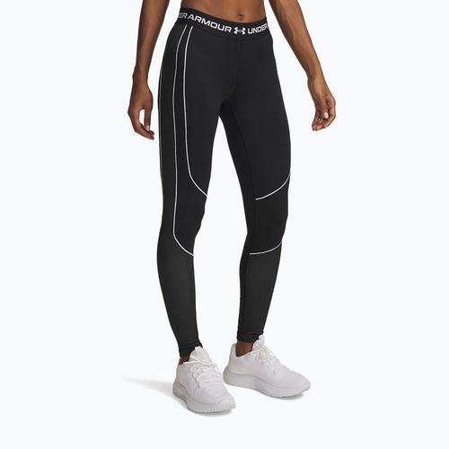 Dámske tréningové legíny Under Armour ColdGear Textured black/white/white