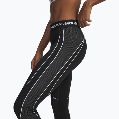 Dámske tréningové legíny Under Armour ColdGear Textured black/white/white