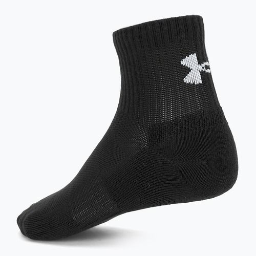 Ponožky Under Armour Training Cotton Quarter 3 páry black/black/white