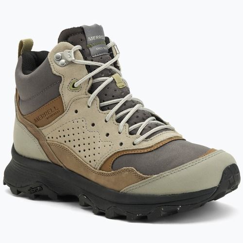 Pánske turistické topánky Merrell Speed Solo Mid WP grey