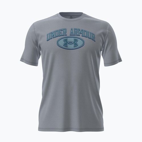 Pánske tréningové tričko Under Armour WM Locker Tag mod gray/blue haze