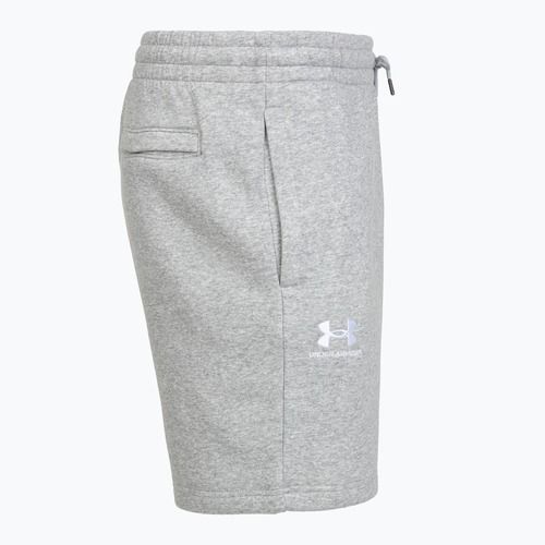 Pánske šortky Under Armour Icon Fleece mod gray light heather/white