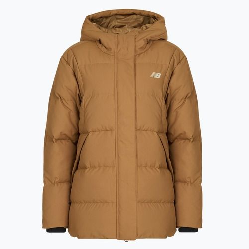 Dámska páperová bunda New Balance NBX Soft Alpine Icon Down brown