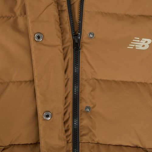 Dámska páperová bunda New Balance NBX Soft Alpine Icon Down brown