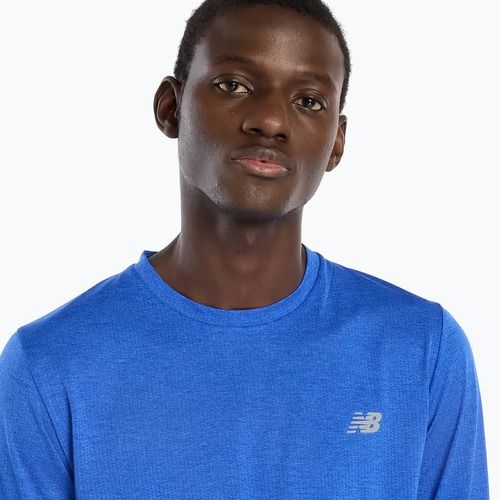 Pánske tričko longsleeve New Balance Athletics blue gemstone