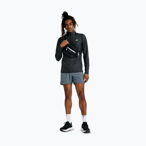 Pánska bežecká mikina New Balance Space Dye 1/4 Zip black