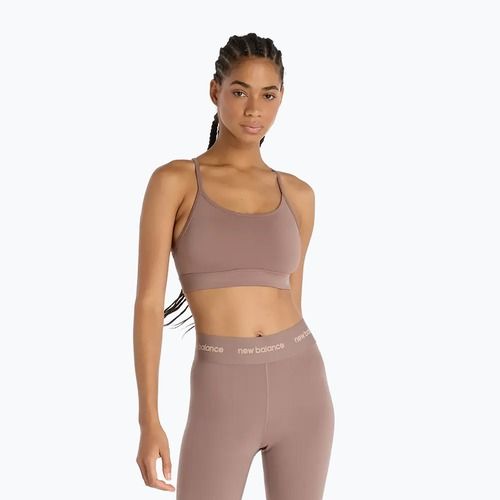 Športová podprsenka New Balance Essential Yoga brown